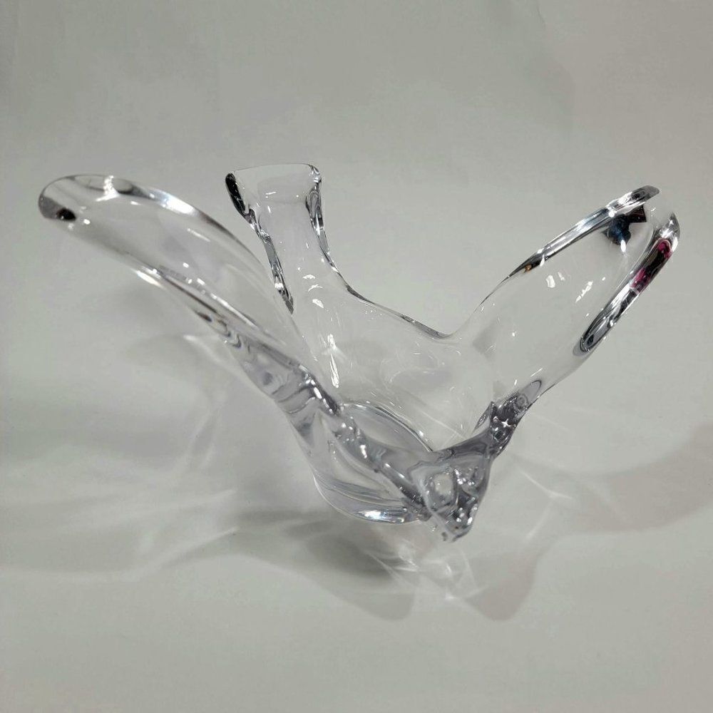 ‎Princess House Crystal Flying Dove Bird Dish